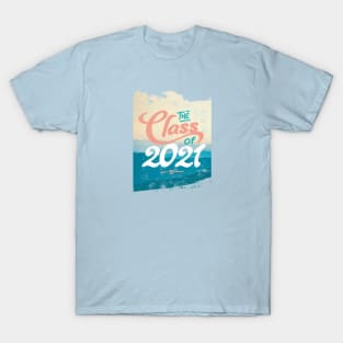 Vintage Class of 2021 Graduation Graphic T-Shirt